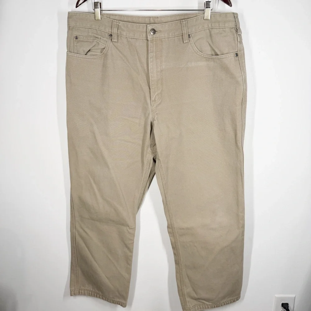 Duluth Trading Men's Tan Jeans Size 40x30 100% Cotton Pants